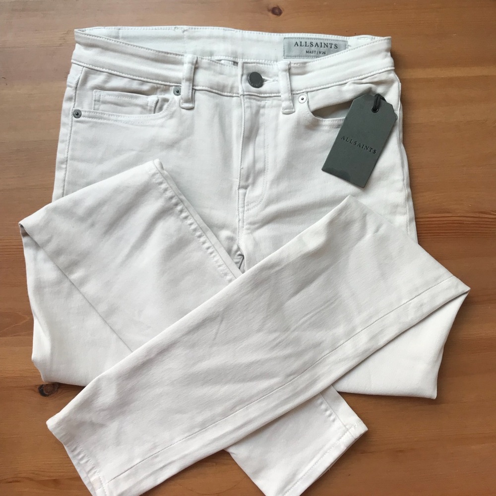 ALL SAINTS Mast WHITE Skinny jeans